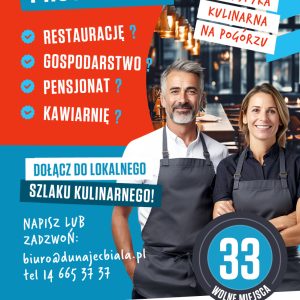 Mężczyzna i kobieta w fartuchach kucharskich
