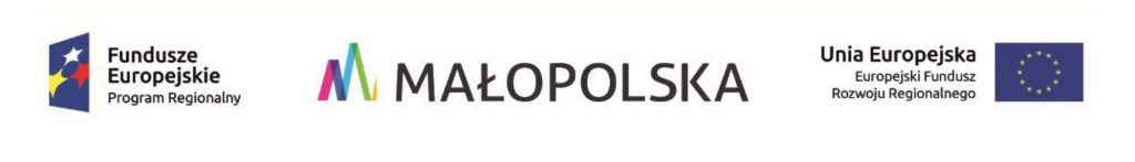 Logotypy Fundusze Europejskie Program Regionalny, Małopolska, Unia Europejska Europejski Fundusz Rozwoju Regionalnego