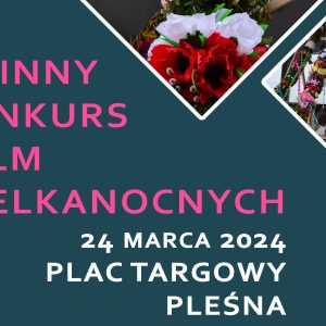 Zdjęcie przedstawia napis" XIII Gminny Konkurs Palm Wielkanocnych"
