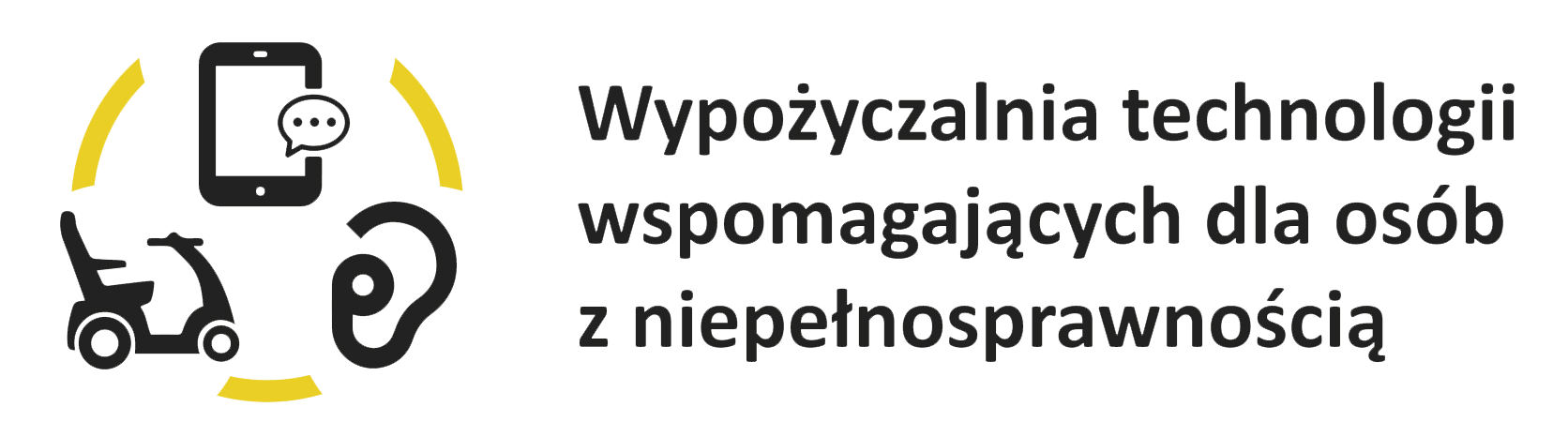 Logo wypożyczalni technologii wspomagających dla osób z niepełnosprawnością
