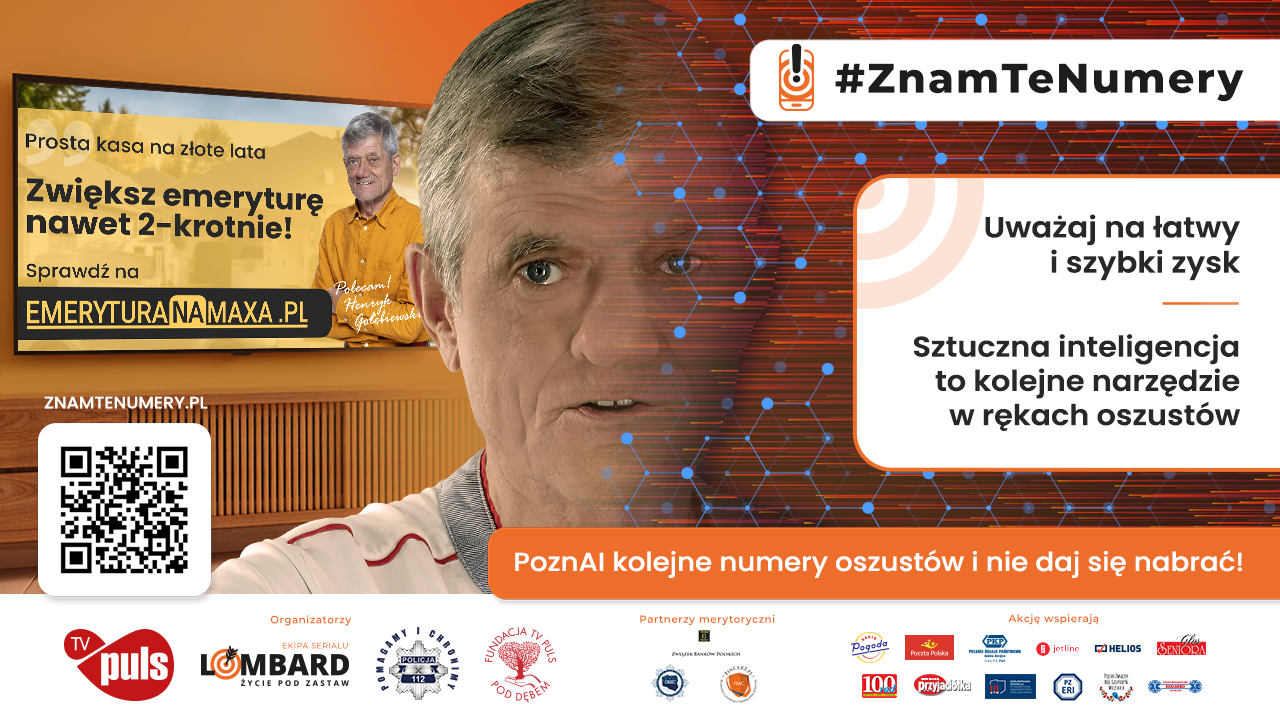 Plakat promocyjny, na środku Henryk Gołębiewski