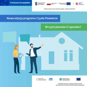 Mężczyzna i kobieta dyskutują na tle budynku