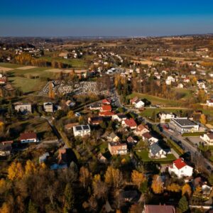 Fragment Pleśnej widziany z lotu ptaka
