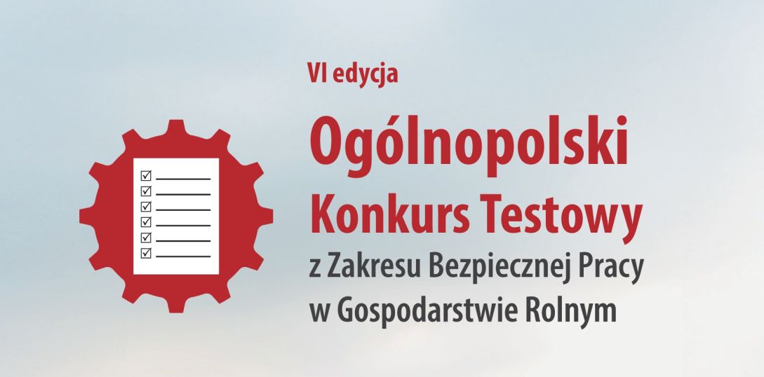 Grafika informacyjna o VI edycji Ogólnopolskiego Konkursu Testowego