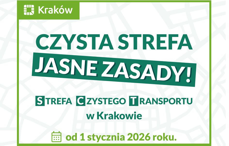 Grafika informacyjna o czystej strefie transportu