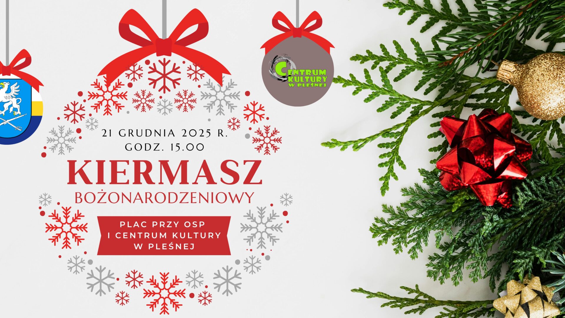 Baner V Kiermaszu Bożonarodzeniowego