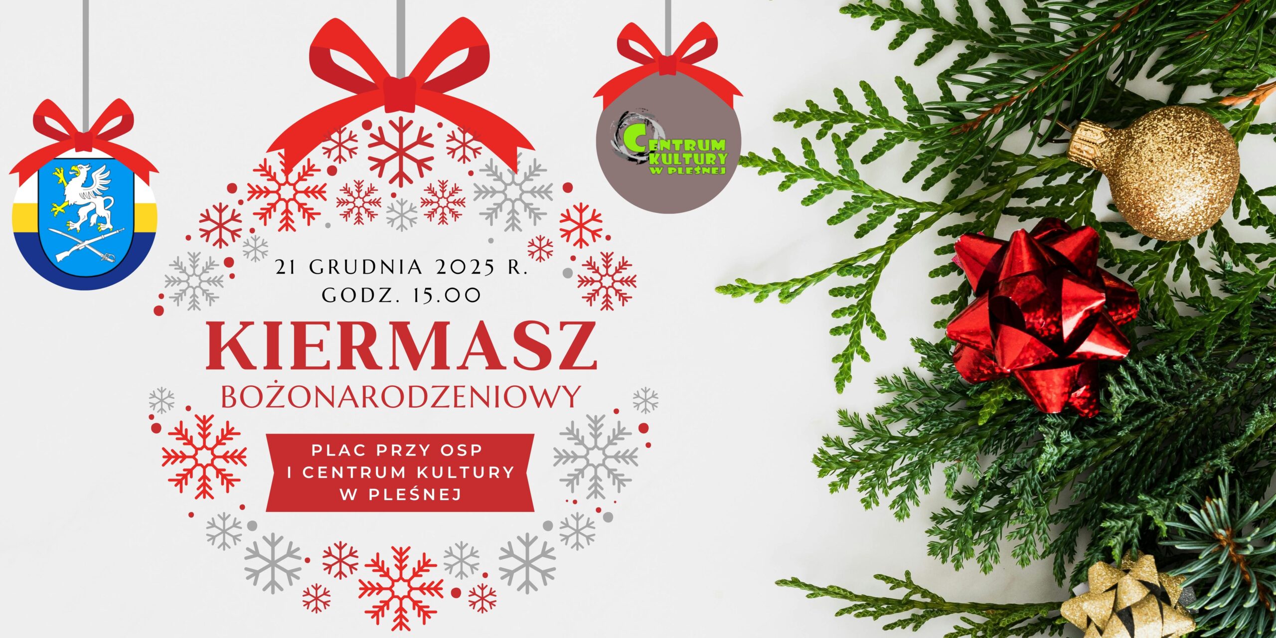 Baner V Kiermaszu Bożonarodzeniowego