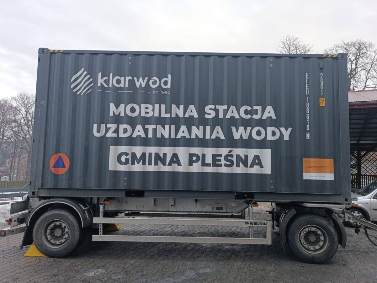 Mobilna stacja uzdatniania wody