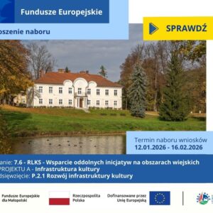 Biały pałacyk wraz z otoczeniem