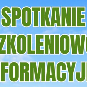 Zielony napis na tle błękitnego nieba