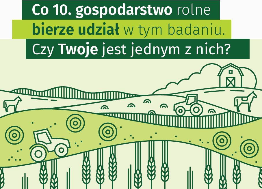 Grafika informacyjna w zielonych barwach