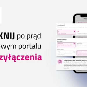Grafika informacyjna, fragment portalu ePrzyłączenia