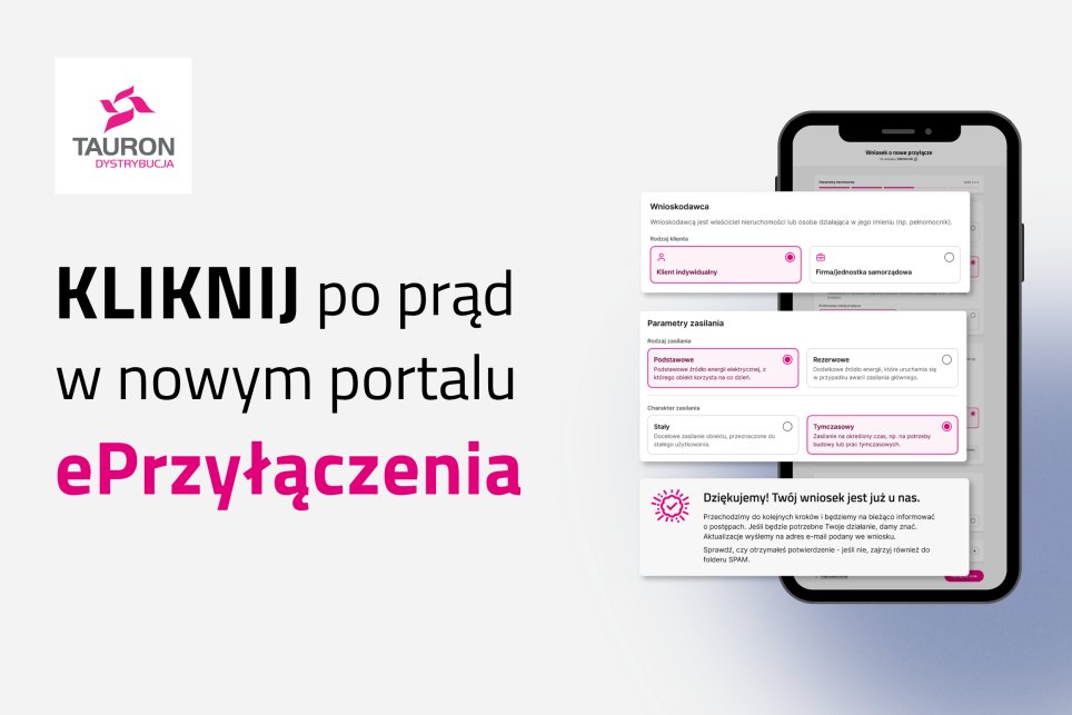 Grafika informacyjna, fragment portalu ePrzyłączenia