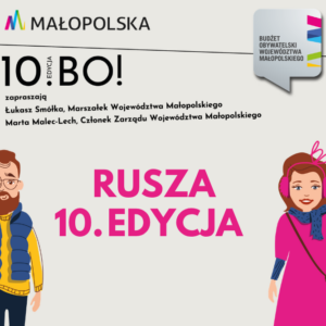 Grafika informacyjna, u dołu postacie mężczyzny i kobiety ubranych w jesiennym stylu
